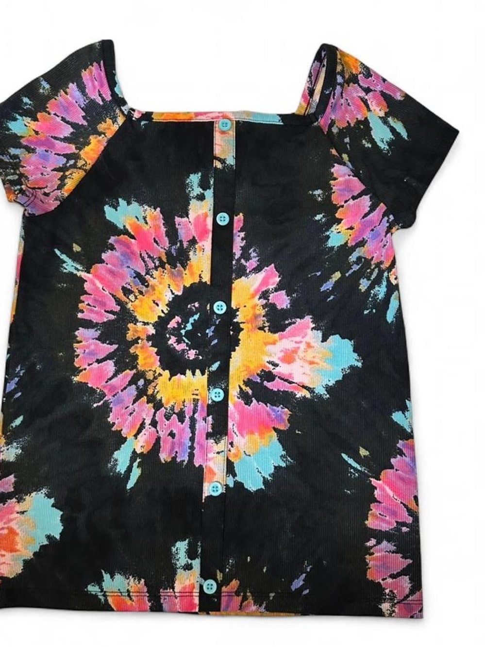 Tie Dye Ribbed Top